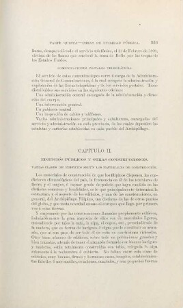 Capítulo II. Edificios públicos y otras construcciones