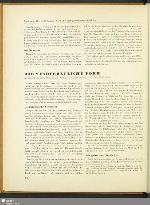 Die Städtebauliche Form : der kleingärtnerischen Siedlung
