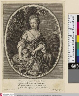 [Mädchen mit Lamm]