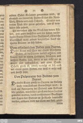 Vom erforderlichen Boden zum Burnet.