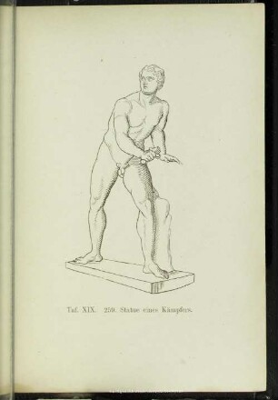 Taf. XIX. 259. Statue eines Kämpfers