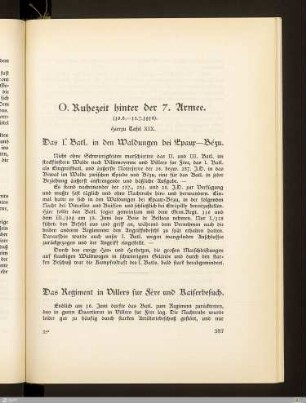 O. Ruhezeit hinter der 7. Armee