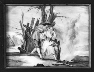 Zwei Schäferszenen (Jahreszeitenallegorien) — Allegorie des Winters