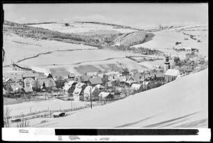 Altenberg-Geising im Winter, Blick gegen Altenberg