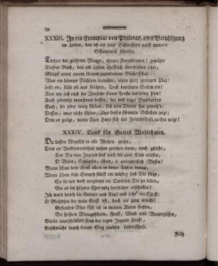 XXXIV. Dank für Gottes Wohlthaten.