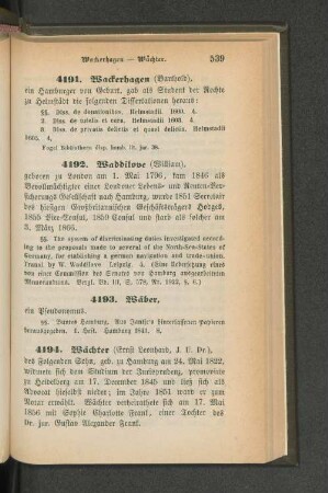4191. Wackerhagen (Barthold)
