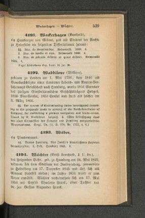 4191. Wackerhagen (Barthold)