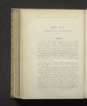 Parte Nona. Almanacco del frutticoltore.