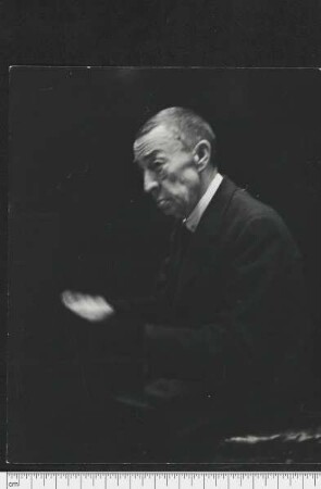 Porträtaufnahme Sergej V. Rachmaninov