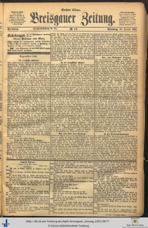 20.01.1901 (Erstes Blatt)