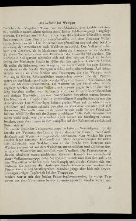 Das Gefecht bei Wetzgau