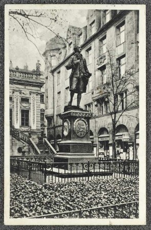 Leipzig. Goethe-Denkmal (Naschmarkt)