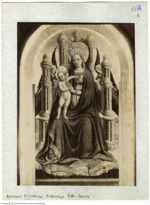 Thronende Madonna und Engel
