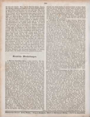 280 Kirchliche Mittheilungen