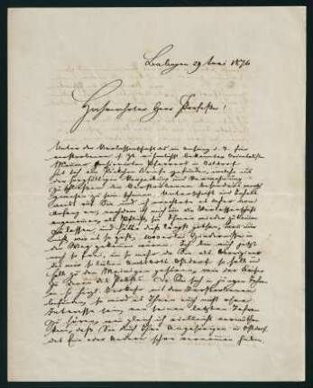 Brief vom 29. Juni 1871