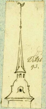 Dilsberg Turmspitze der katholischen Kirche