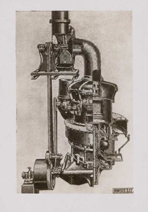Kohlenstaubfeuerung, Fuller-Mühle mit Windsichtung (Kugelwalzen-Mühle)