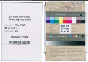 Entnazifizierung Peter Heckens , geb. 28.09.1914 (Kaufm.Angestellter)