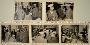 Serie von 5 Fotografien von einem Treffen des Altherrenverbandes der Grazer Akademischen Burschenschaft Stiria