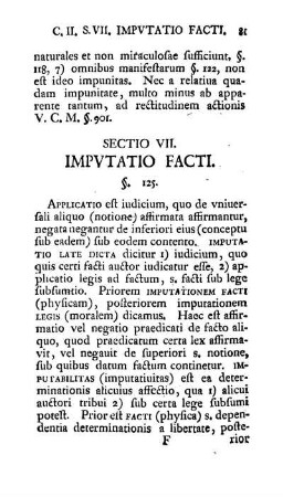 Sectio VII. Impvtatio Facti.