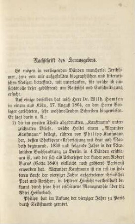Nachschrift des Herausgebers