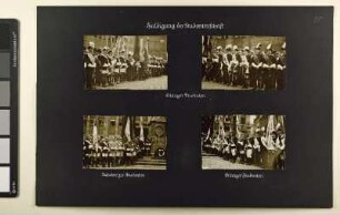 Huldigung der Studentenschaft; Erlanger Studenten; Nürnberger Studenten