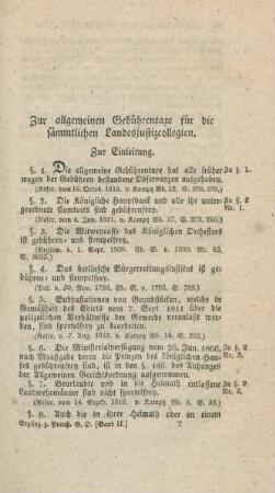 Zur allgemeinen Gebührentaxe für die sämmtlichen Landesjustizcollegien