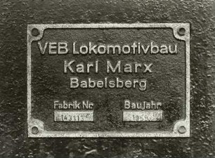 Lokomotivbau Karl Marx Babelsberg, VEB
