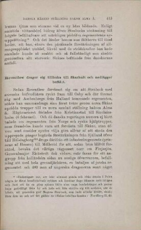Reventlow drager sig tillbaka till Skarhult och nedlägger befälst.
