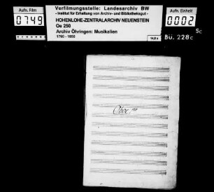 Josef Triebensee: Partita in Es-Dur; für zwei Oboen, zwei Klarinetten, zwei Horn und zwei Fagotte