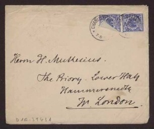 Schreiben an Hermann Muthesius (Brief)