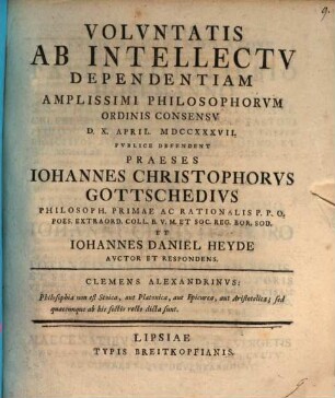 Voluntatis ab intellectu dependentiam