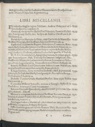 Libri Miscellanei.