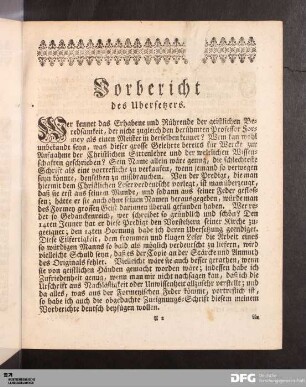 Vorbericht des Uebersetzers.