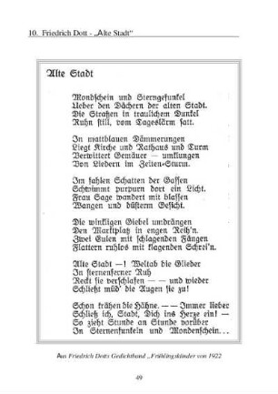 Friedrich Dott - „Alte Stadt“