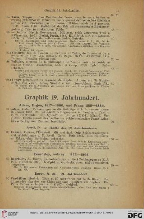Graphik 19. Jahrhundert (Nr. 87 - 200)