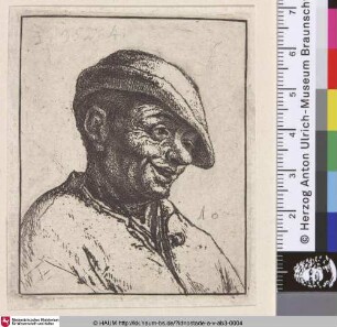 [Der lachende Bauer; Bust of a laughing peasant; Paysan qui rit]