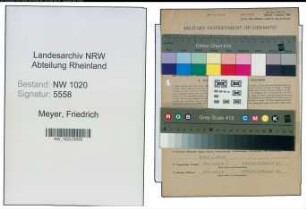 Entnazifizierung Friedrich Meyer , geb. 28.04.1896 (Schreiner)