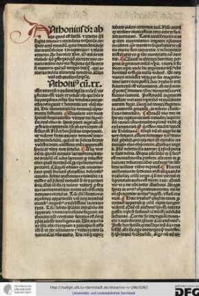 Anthonius cum xx esset annorum et audiret legi in ecclesia si vis perfectus esse vade et vende omnia...