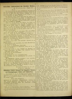 Katholischer Lehrer-Verband des Deutschen Reiches und kriegsgefangene Lehrer und Seminaristen