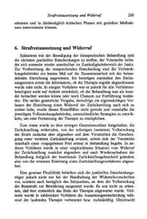 269-270, 6. Strafrestaussetzung und Widerruf
