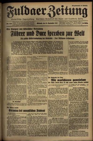 Ausgabe vom Mittwoch, den 29. September 1937.