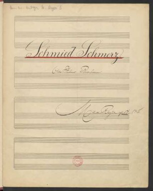 Schmied Schmerz. Arr; V, pf; e-Moll; RWV op. 51,6; op. 51,6