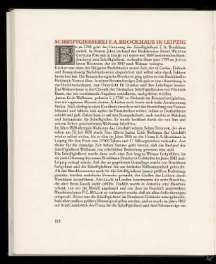 Schriftgiesserei F. A. Brockhaus in Leipzig