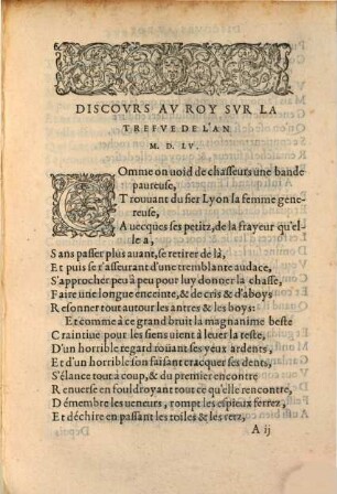 Discours au roy sur la trefve de l'an 1555