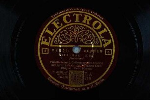 Requiem : Dies Irae (6. Teil); "Recordare" / Verdi