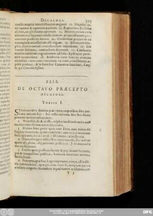 XLIX. De Octavo Praecepto Decalogi.