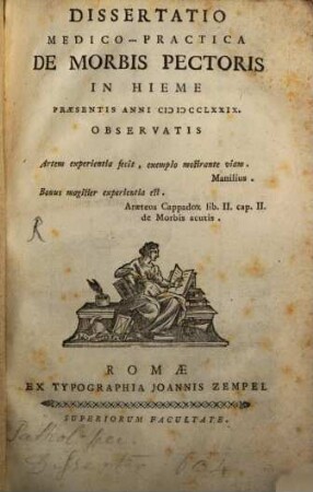Dissertatio medico-practica de morbis pectoris in hieme presentis anni 1779 observatis