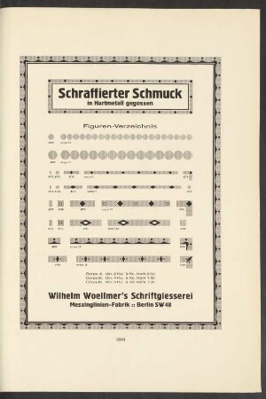 Schraffierter Schmuck in Hartmetall gegossen