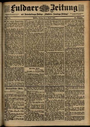 Ausgabe vom Freitag, den 04. August 1899.